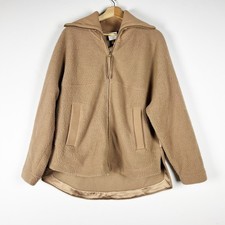 Varley Women's Olivia Borg Fleece Teddy Full Zip Jacket Chanterelle Beige Small