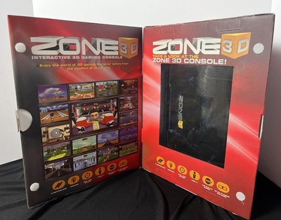 RARE NIB Zone 3D Interactive Gaming Console with Controllers and Accessories