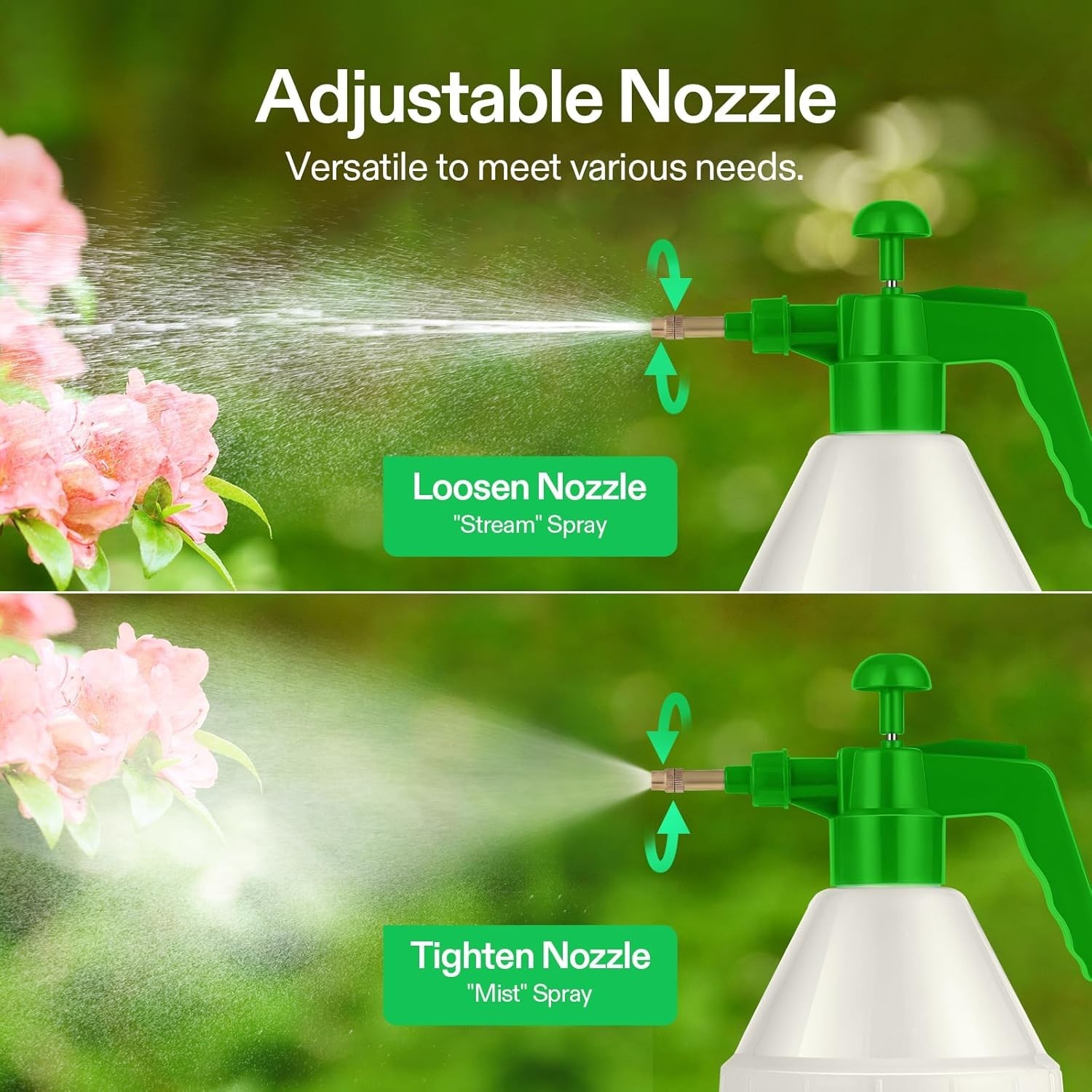  VIVOSUN 0.4 Gal 50oz Handheld Garden Pump Sprayer Pressure Water Spray Bottle