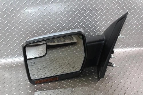 11-14 F150 King Ranch Chrome Driver LH Left Power Fold Door Mirror Heated OE Cap