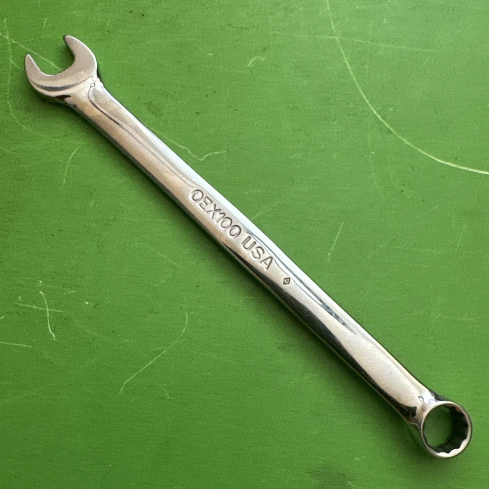 Snap-On 9 Piece 12-Point SAE 5/16-3/4 Flank Drive Short Combo Wrench Set OEXS709 - Image 3 of 4