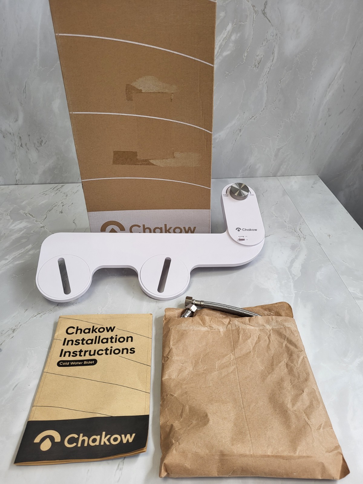 Chakow Bidet Attachment Toilet UK  Self Cleaning Smart Spray Nozzle BNIB. PB