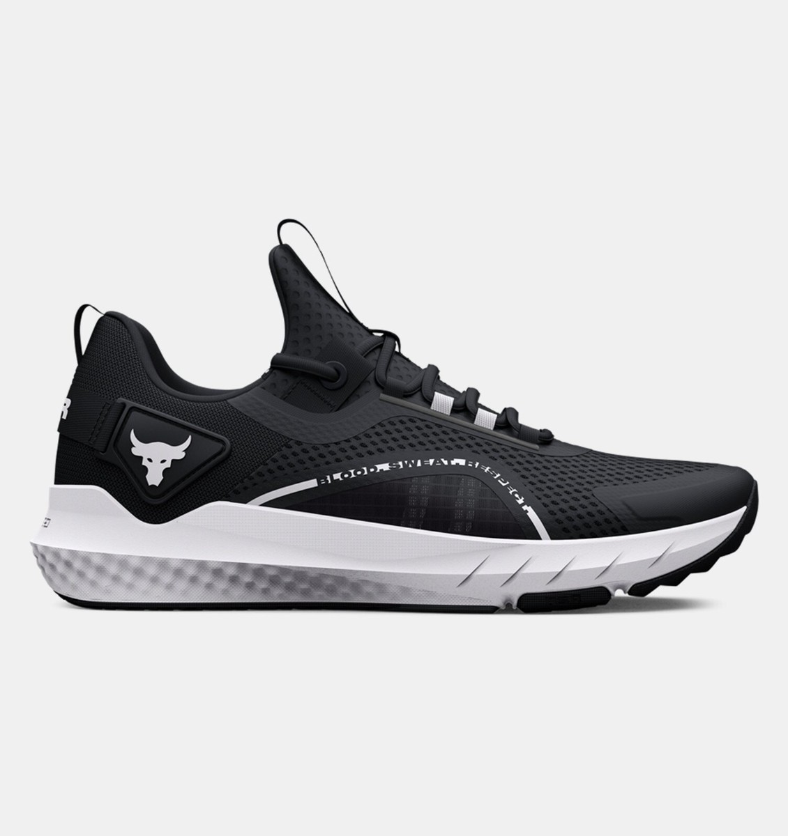 Under Armour Project Rock BSR 3 Black White Training Shoes ALL