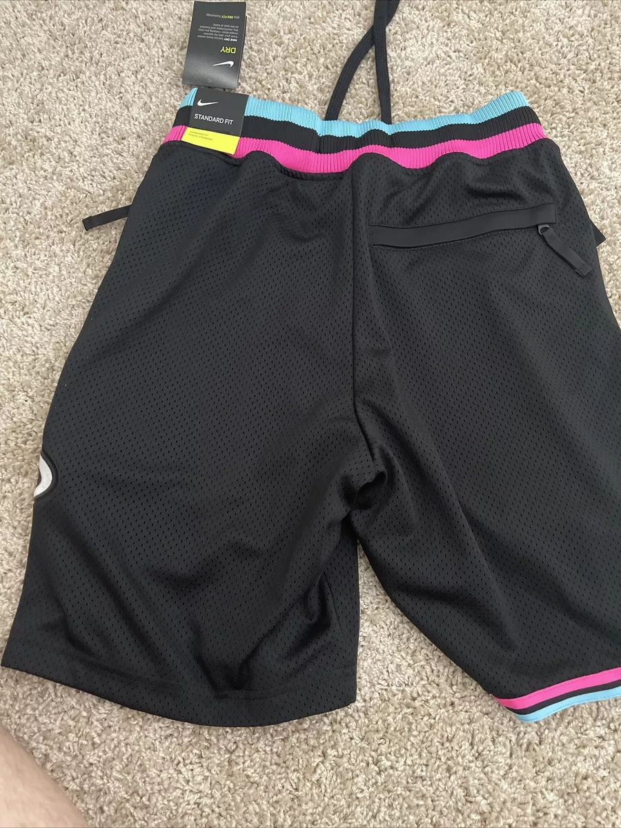 NIKE NBA MIAMI HEAT VICE CITY EDITION COURTSIDE SHORTS SOUTH BEACH sz Small