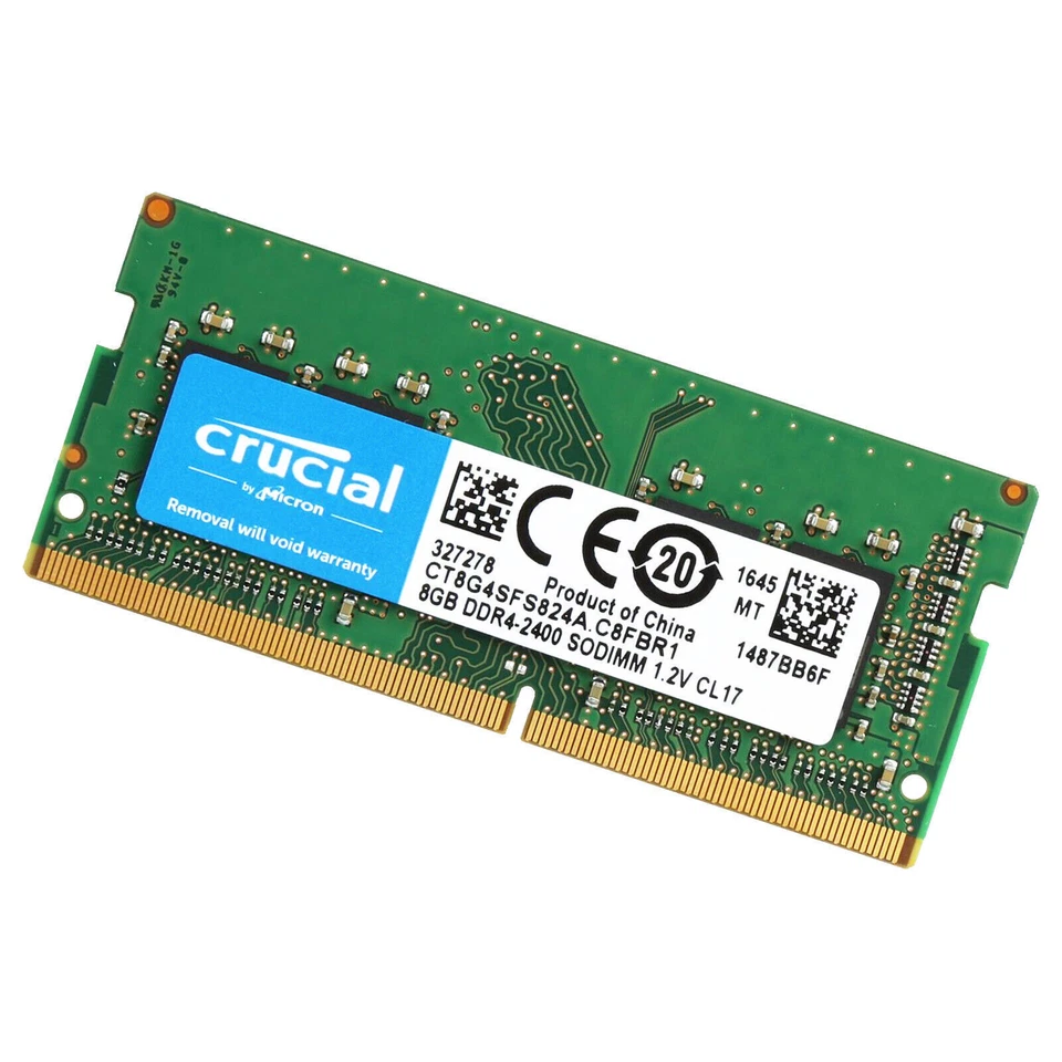 Crucial DDR4 16GB KIT 2 x 8GB 2400 MHz PC4-19200 SODIMM 260-Pin Laptop Memory - Image 3 of 4