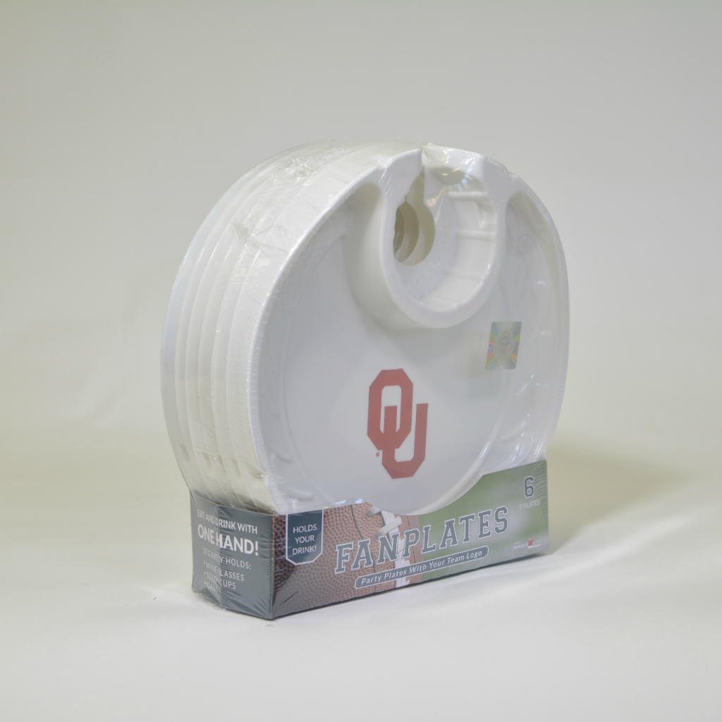 Sooner Box Oklahoma Sooners Box of 6 Plastic Party Plates | eBay