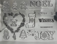 Transparent Silicon Clear Stamp Set For Card Making Or Scrapbooking