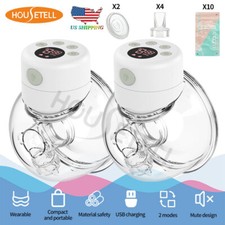 HOUSETELL Double Electric Wearable S12 Breast Pump 2 Mode 9 Levels Portable USA