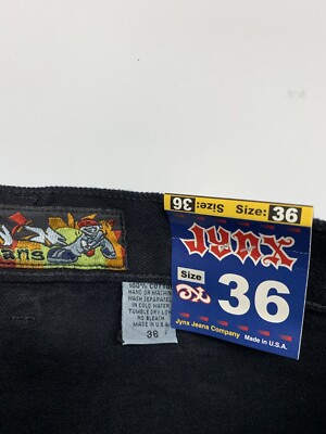 Vtg 90s Jynx Jeans Men Tag 36 Approx 34x31 Wide Baggy Skater Vtg 90s Jynx Jeans Men Tag 36 Approx 34x31 Wide Baggy Skater