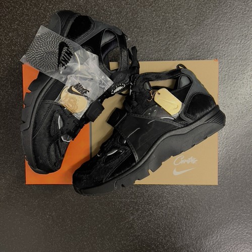 Corteiz X Nike Air Trainer Huarache Black  Onyx Size Uk 9.5