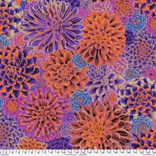 NEW KAFFE FASSETT PHILIP JACOBS HOUSE LEEKS PJ113 IN PURPLE COTTON FABRIC HY