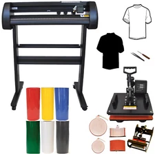 5in1 Heat Transfer Press,28" Laser Position Point Vinyl Plotter T-shirts Vinyl 
