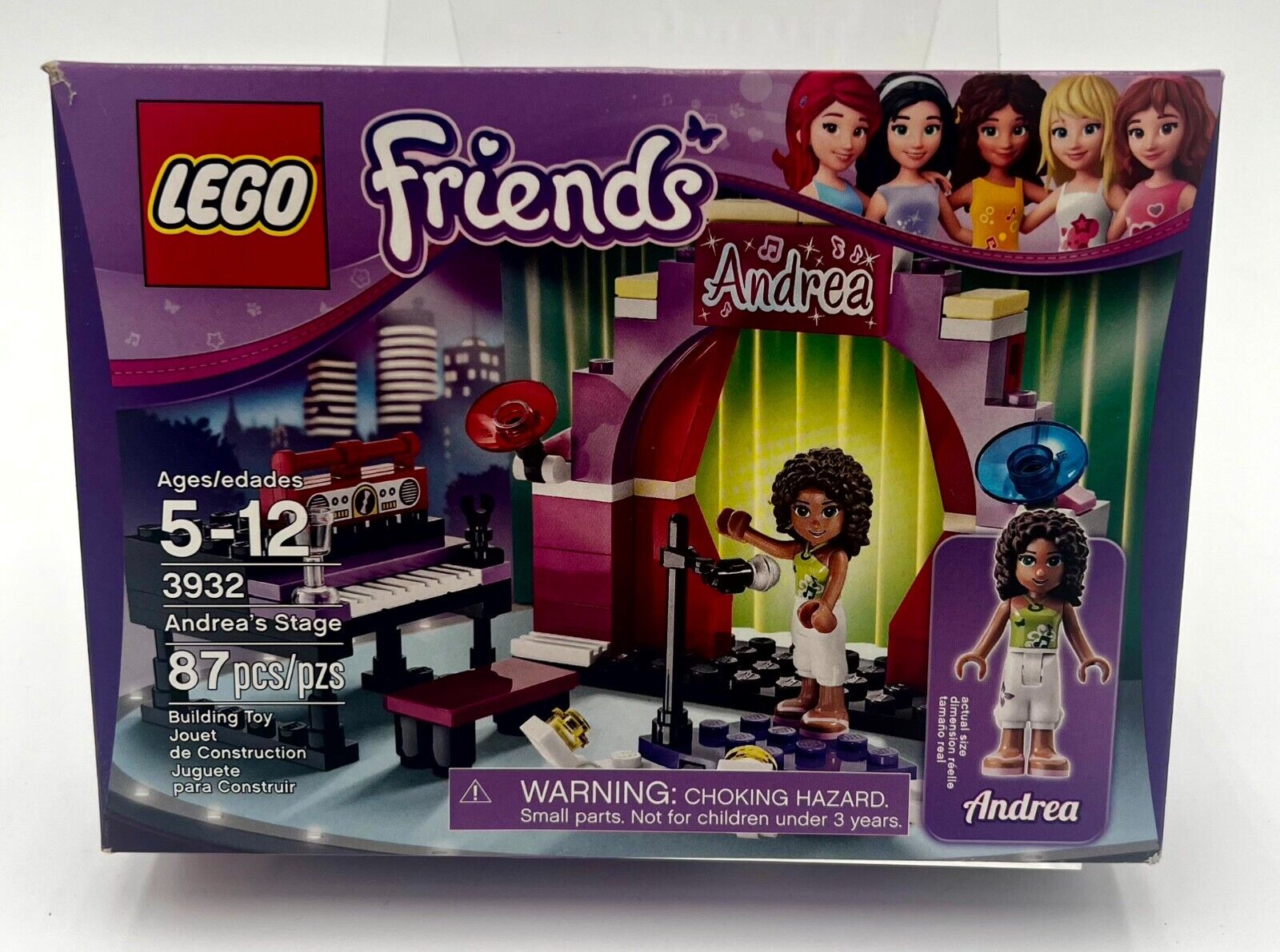Lego Friends 3932 Andrea's Stage Building Toy 87 pc Retired New Sealed