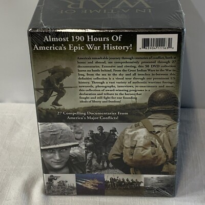 In A Time of War - Complete History of U.S. Wars DVD Set (50 Discs