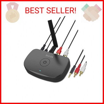 Besign BE-RCA Long Range Bluetooth Audio Adapter, HiFi Wireless Music Receiver, 