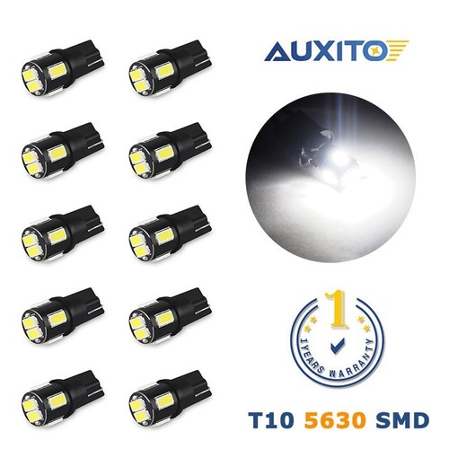 10X T10 168 175 LED White Car Interior Light Parker Bulb Wedge Globe 6000K White - Picture 71 of 75