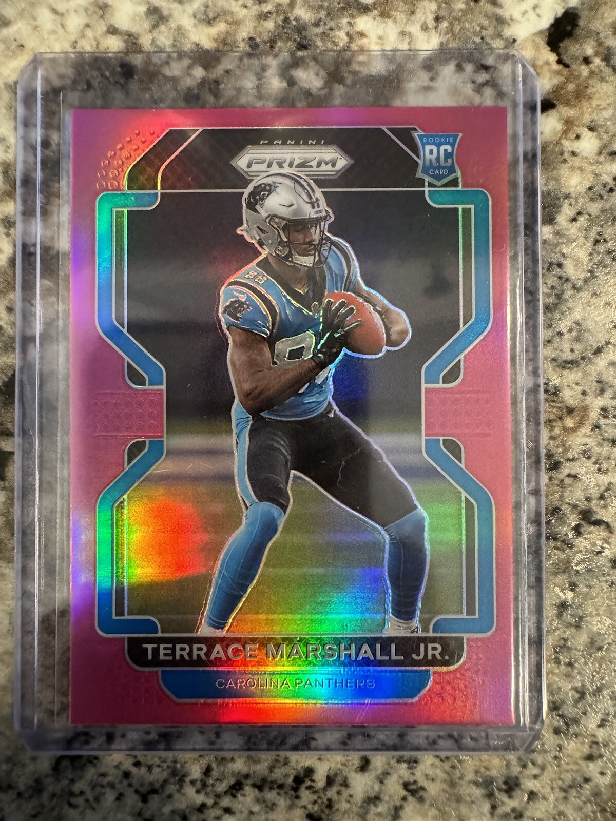 Terrace Marshall Jr Rookie Carolina Panthers Pink Prizm 2021 Panini Prizm #348