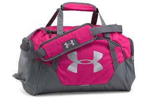 pink under armour duffle bag