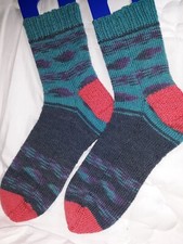 Hand knit socks, XL
