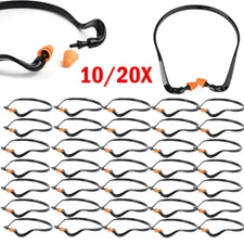 10/20Pcs Reusable Ear Plugs U-Bands Shooting Firing Range Hearing Noise Protect
