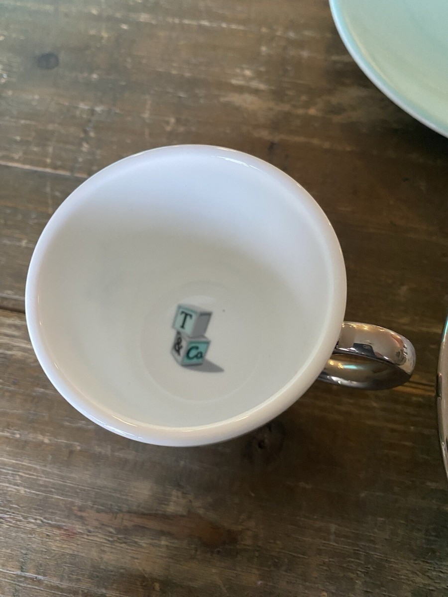 Tiffany & Co. Baby Bear & Blocks 3 Piece Set Cup Bowl Plate