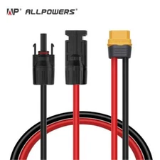 ALLPOWERS Solar Cable to XT60 Power Stations – Heavy-Duty High Current Transfer