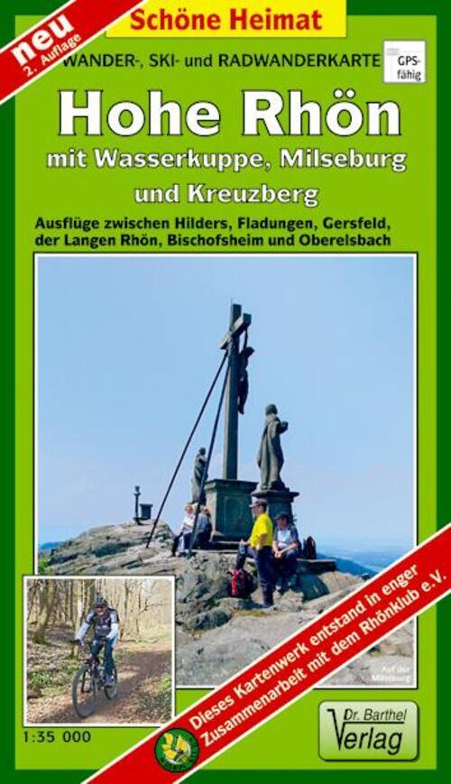 Thumbnail - Wander-, Ski- Und Radwanderkarte Hohe Rhön Mit Wasserkuppe, Milseburg