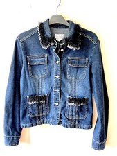 Ladies Denim Jacket By Live A Little. Small. Fab Fringe And Gem Embellishments