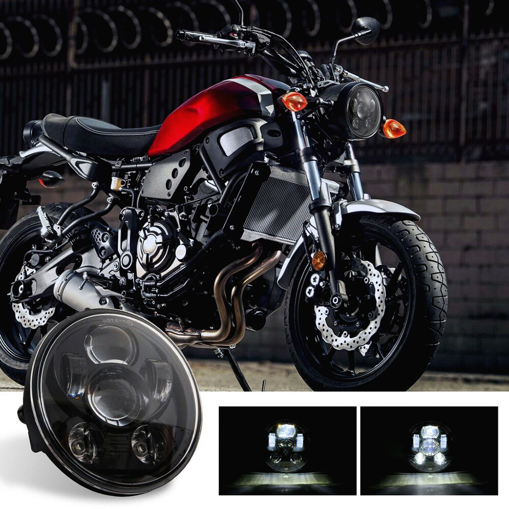 5.75 Inch Led Headlight With Integrated Turn Signals For Harley