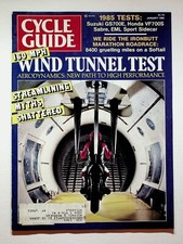 1985 January Cycle Guide Motorcycle Magazine Suzuki GS700E EML Sidecar Honda XR