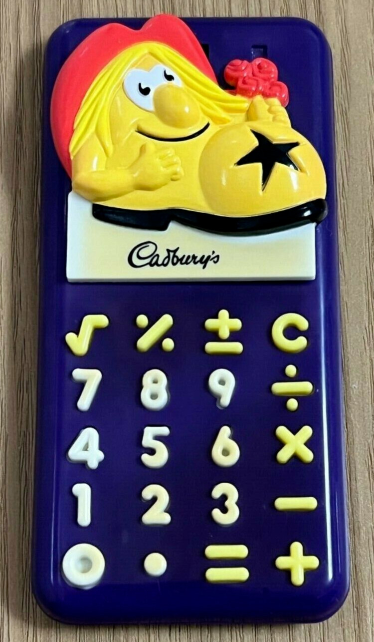 Rare Cadburys Roses Vintage 80s Calculator - working -Huge Price Crash