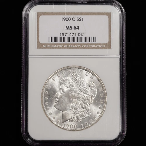 1900-O Morgan Silver Dollar $1 - NGC GRADED MS64