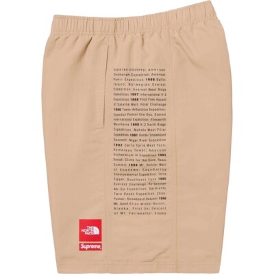 NIB Authentic Supreme x The North Face Nylon Shorts Khaki size