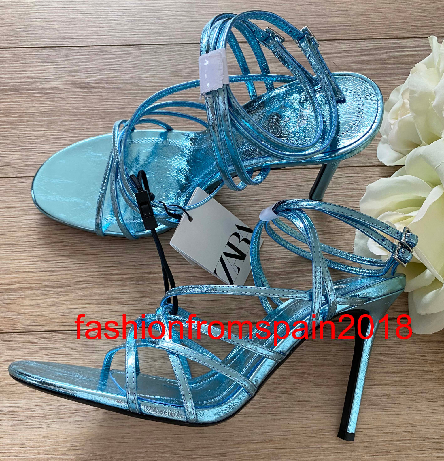 zara turquoise shoes