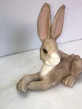 Vintage White Rock Studio 1989 Rabbit Bunny Clay Art Sculpture Easter *AS IS!*