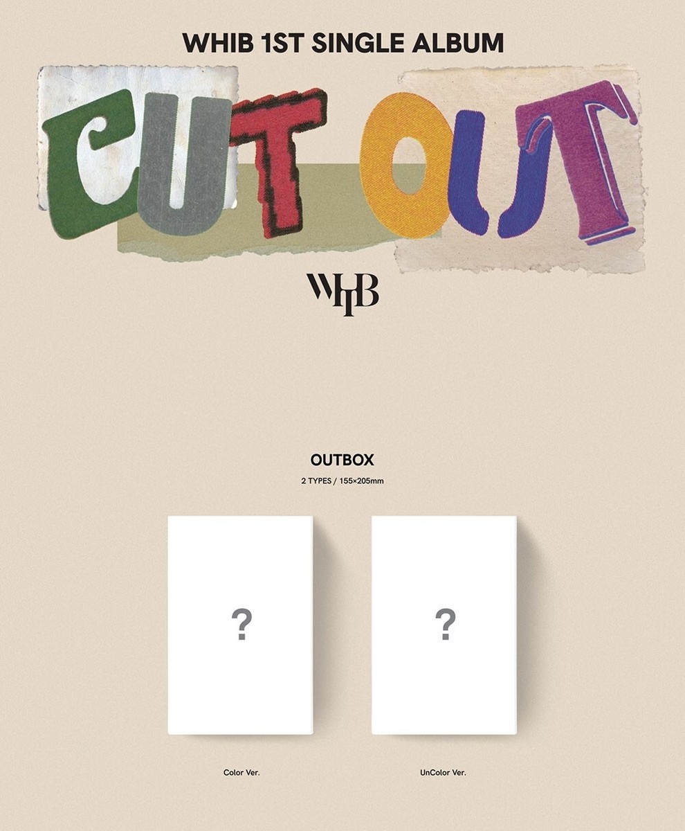 1P] WHIB - 1st Single Album [Cut-Out] CD K-pop Disc Photo Card Boy
