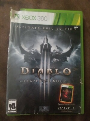 Diablo 3 Reaper of Souls ULTIMATE EVIL EDITION Microsoft Xbox 360 Video Game