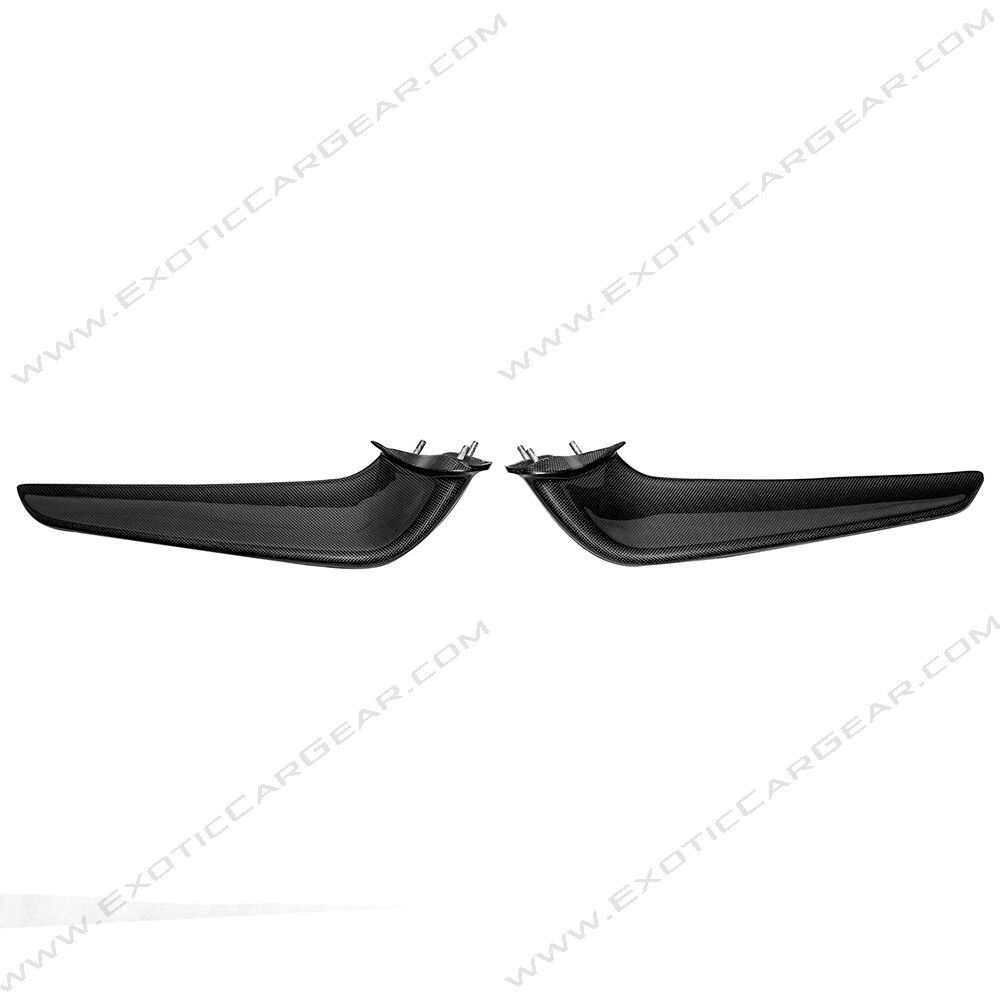 Ferrari 458 Carbon Fiber Front Bumper Spoiler Wings
