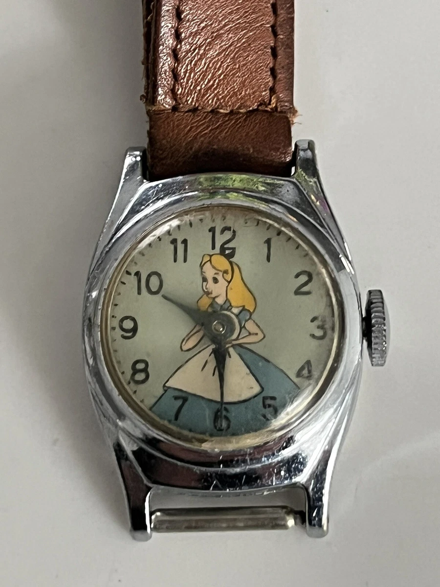 vintage alice in wonderland US Time watch