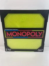 Monopoly Neon Pop Board Game!! Cat, T-Rex, Duck, Car, Dog Tokens NEW SEALED