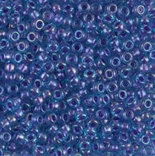 Miyuki Seed Beads 8/0 - Sparkle Amethyst Lined Lt. Blue