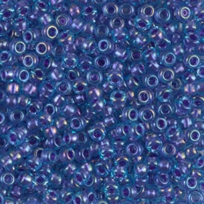 Miyuki Seed Beads 8/0 - Sparkle Amethyst Lined Lt. Blue