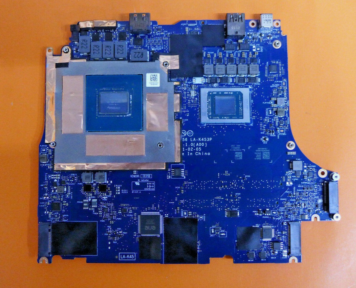 Alienware M15 R5 Laptop Motherboard Ryzen 7 5800H 16GB RAM RTX