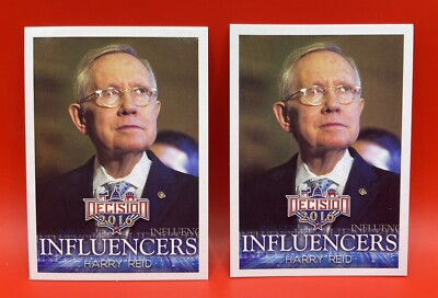 Decision 2016 Influencers Harry Reid Trading Card 32 LOT OF TWO