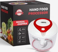 Easy String Pull Food Chopper | Manual Food Processor for Chopping, Dicing, and