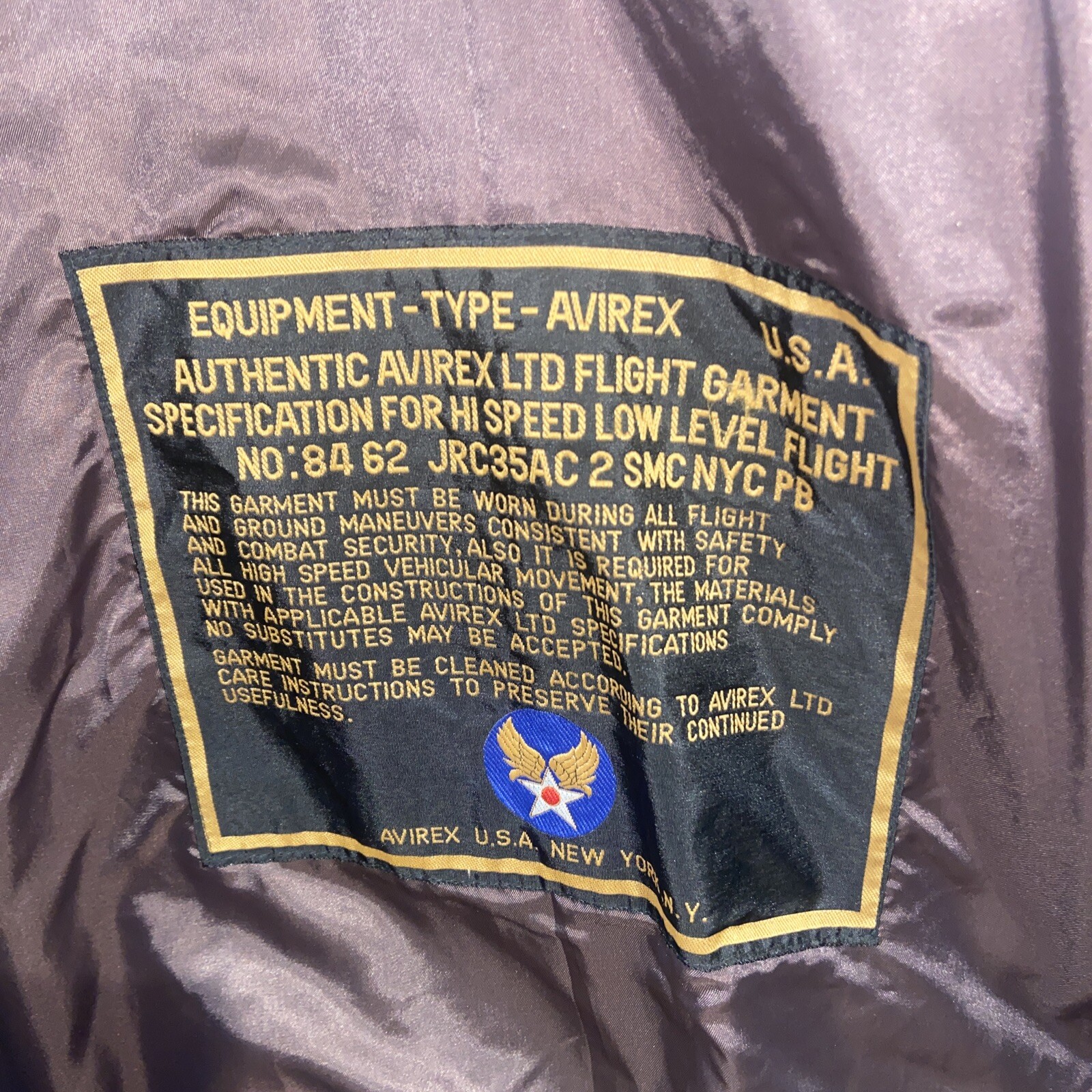 U.S.A. Avirex Leather Jacket 