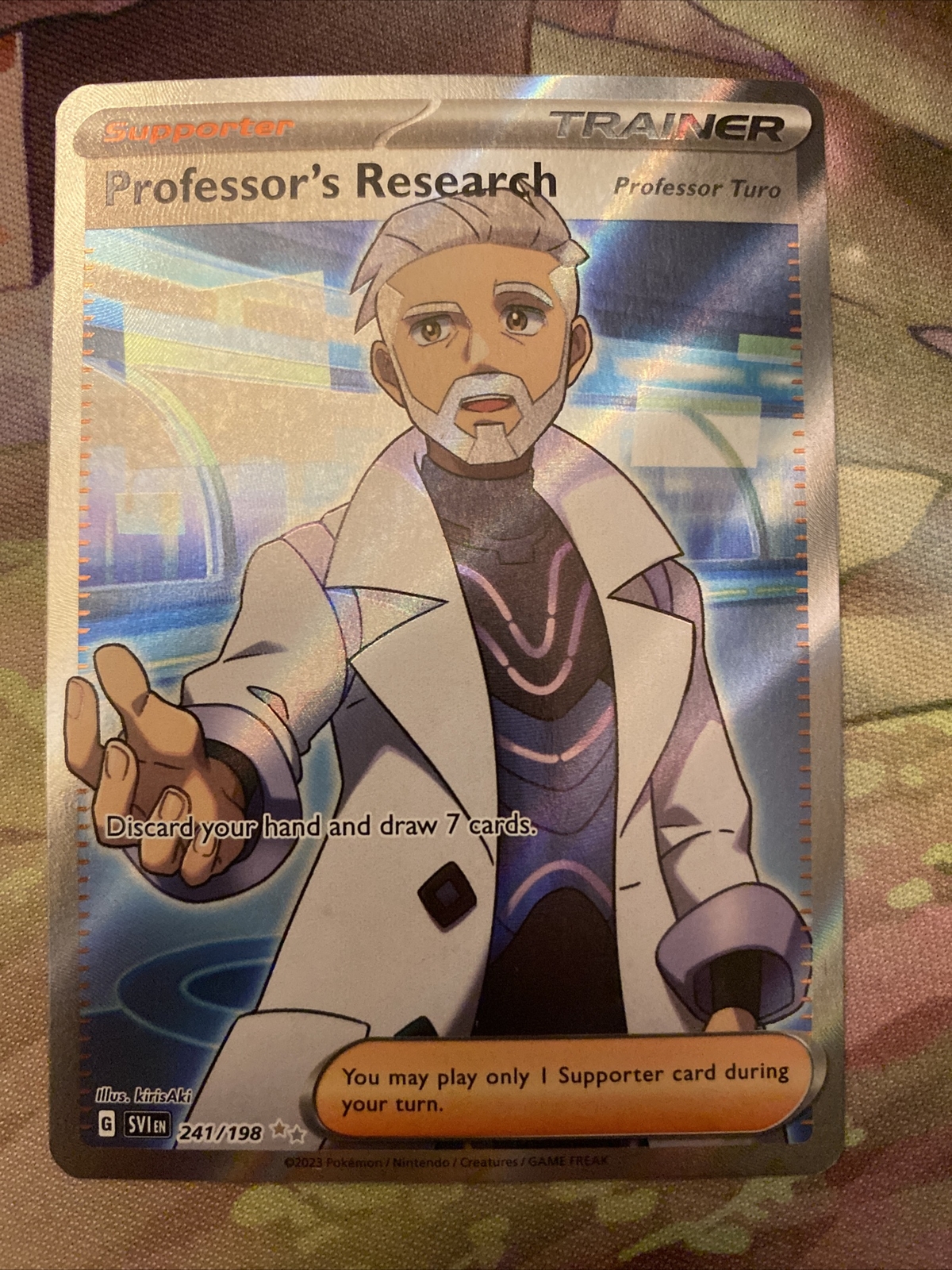 Pokemon - Professor's Research - 241/198 - Scarlet & Violet Base Set NM/M