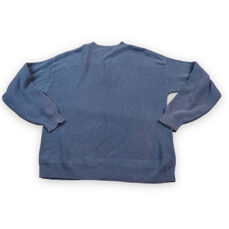 Eastern Mountain Sports Men Sweater Large Blue Henley Collar Pullover Worn Color - Image 3 of 4