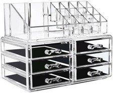 Espositore Organizer Porta Trucco Box Portagioie Cosmetici 6 Cassetti NAIL HART