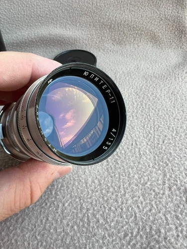 Jupiter-11 f4/135mm RED P USSR Telephoto Lens to 135mm Camera Kiev Contax - Picture 19 of 24